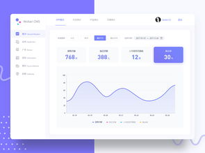 CMS系统概况界面的Web UI设计